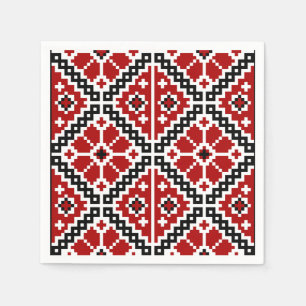 Serviette En Papier Broderie ukrainienne