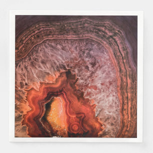 Serviette En Papier Bronze de cuivre Agate minéral Gemstone