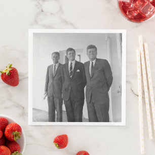 Serviette En Papier Bros, président John Kennedy, Robert & Ted