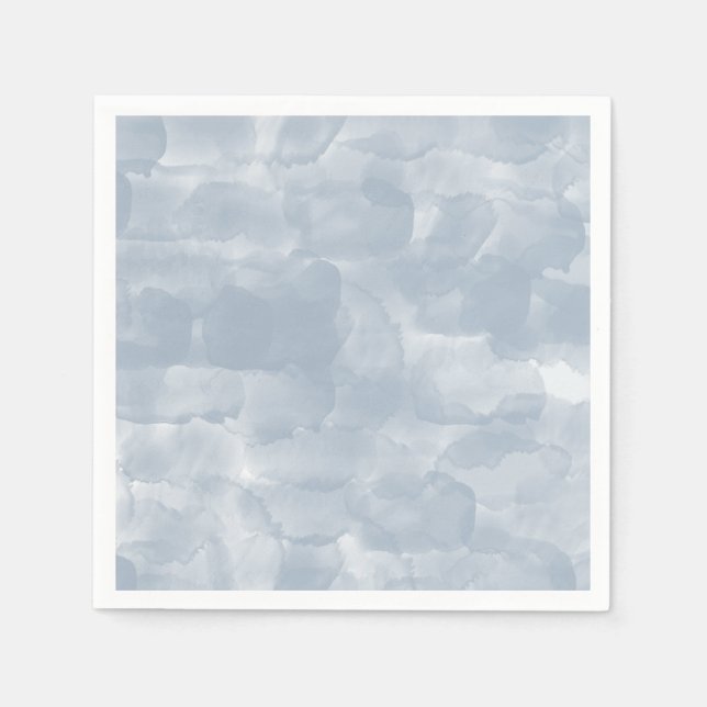 Serviette En Papier Brosse moderne couleur bleu foncé (Devant)