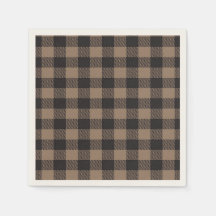 Brown Black En vichy Buffalo Plaid Farming