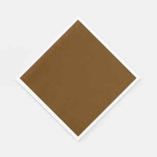 Serviette En Papier Brown (couleur solide)
