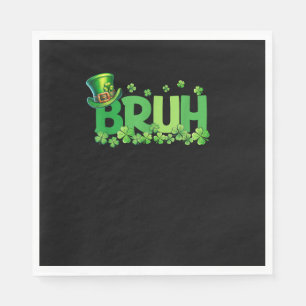 Serviette En Papier Bruh Jour de la Saint Patrick Ados Garçons Enfants