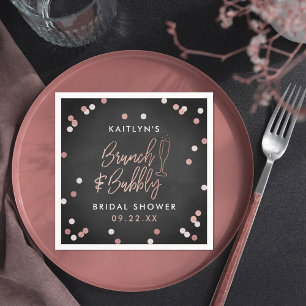 Serviette En Papier Brunch & Bubbly Confetti Enterrement de Vie de Jeu