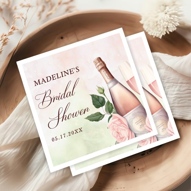 Serviette En Papier Brunch et Fête des mariées champagne Bubbly (Créateur téléchargé)