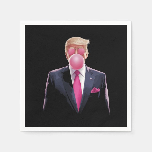 Serviette En Papier Bubbalgum Trump (Devant)