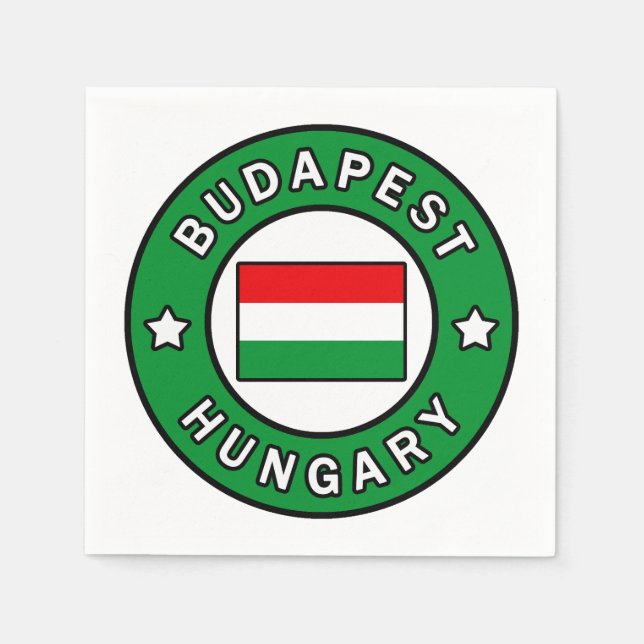 Serviette En Papier Budapest Hongrie (Devant)