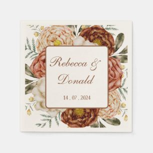 Serviette En Papier Budget Neutre Boho Terracotta