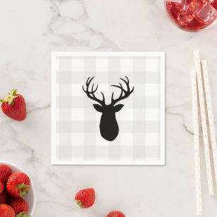 Serviette En Papier Buffalo Check Deer Wilderness Cabine