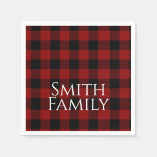 Serviette En Papier Buffalo Plaid sur mesure