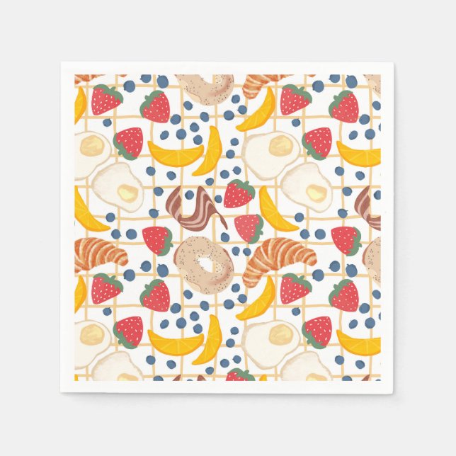 Serviette En Papier Buffet de petit-déjeuner et brunch (Devant)