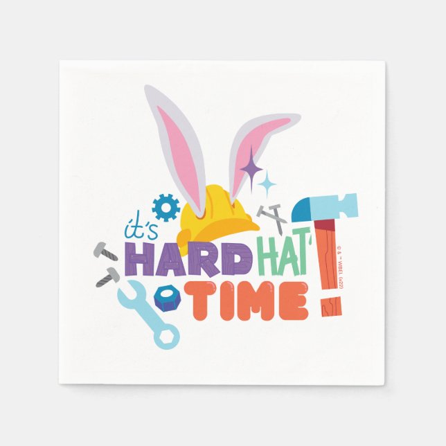 Serviette En Papier BUGS BUNNY BUILDERS™| C'est l'heure du casque (Devant)