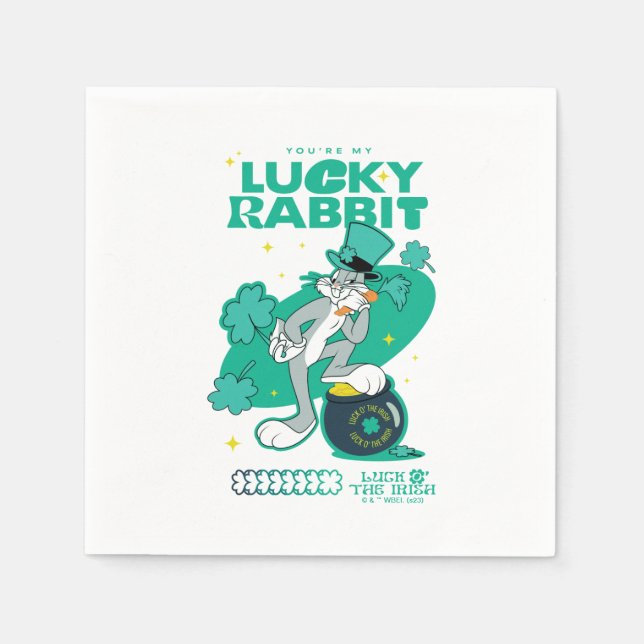 Serviette En Papier BUGS BUNNY™ Lucky Rabbit (Devant)