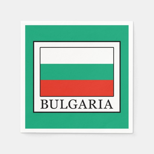 Serviette En Papier Bulgarie (Devant)