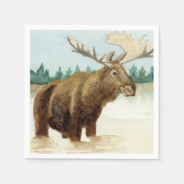 Serviette En Papier Bull Moose (Devant)