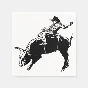 Serviette En Papier Bull Rider
