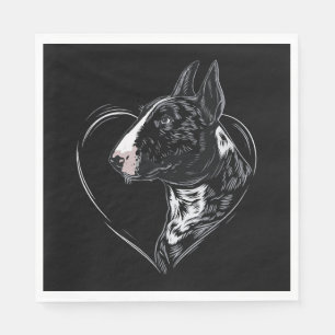 Serviette En Papier Bull Terrier  