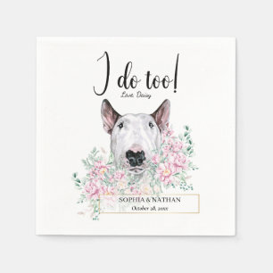 Serviette En Papier Bull Terrier Chien Mariage Cocktail Serviettes