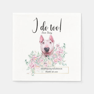 Serviette En Papier Bull Terrier Chien Mariage Cocktail Serviettes