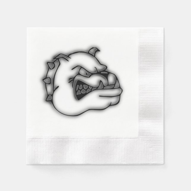 Serviette En Papier Bulldog (Devant)