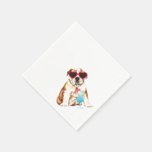 Serviette En Papier Bulldog été