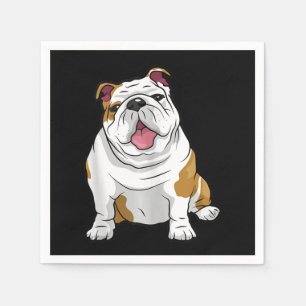 Serviette En Papier Bulldogs anglais Awesome Funny Bulldog Pups Chiens