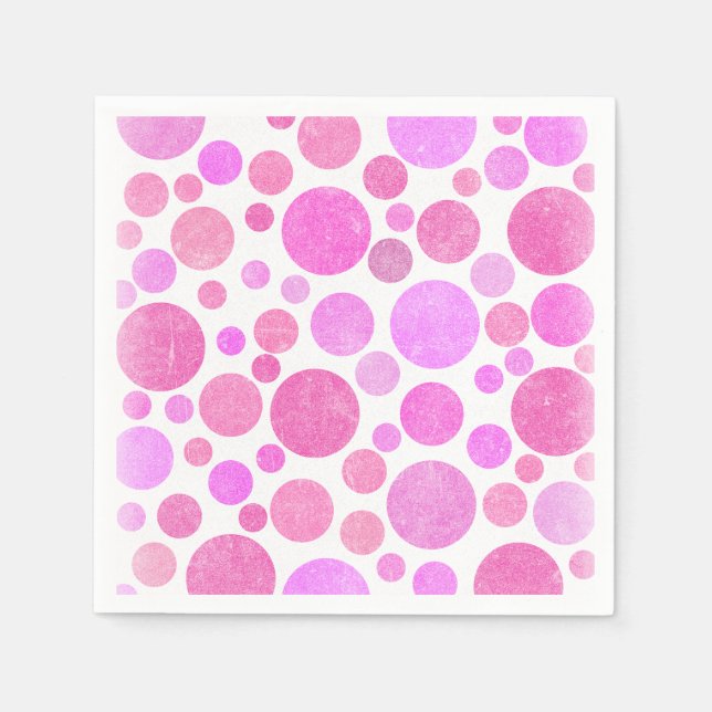 Serviette En Papier Bulle Pink Yum (Devant)