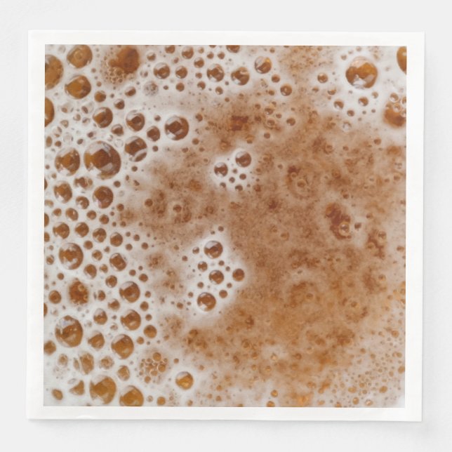 SERVIETTE EN PAPIER BULLES DE BIÈRE (Devant)