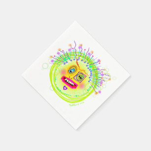 Serviette En Papier Bulles Smile Meemogie Emoji Art