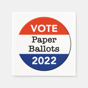Serviette En Papier Bulletin de vote Élections de mi-mandat 2022