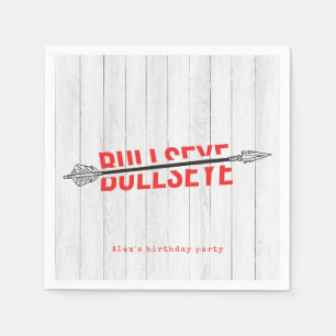 Serviette En Papier Bullseye Bow & Arrow tir à l'arc entre fête d'anni