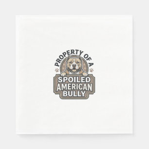 Serviette En Papier Bully Américain gâté dessin de gravure vintage_1