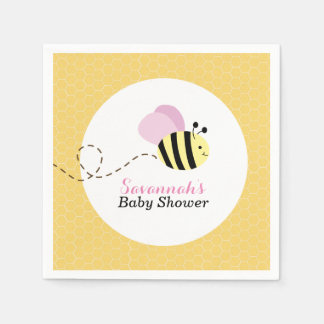 Serviette En Papier Bumble Abee roses ailes personnalisées serviettes