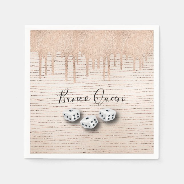 Serviette En Papier Bunco Queen Dice Party (Devant)