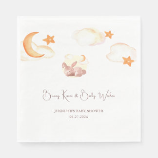 Serviette En Papier Bunny Dreams Baby shower neutre