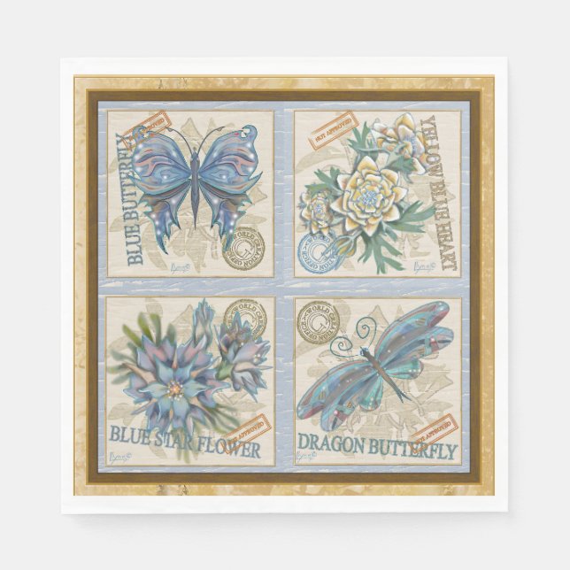 Serviette En Papier Bureau de création G (Devant)