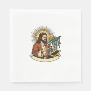 Serviette En Papier Bureau debout Jésus cassé coincé à mi-chemin Humou