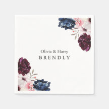 Burgundy Blush Élégant Mariage Floral