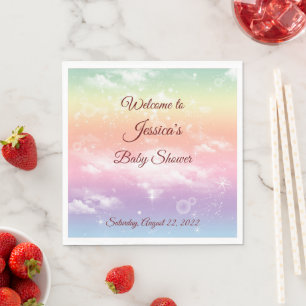 Serviette En Papier Burgundy Twinkle Twinkle Little Star Baby shower