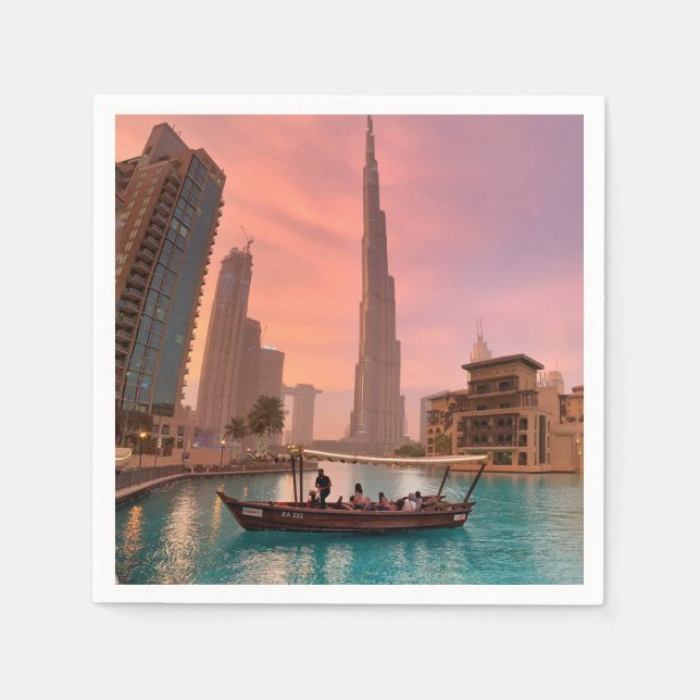 Serviette En Papier Burj Khalifa (Devant)