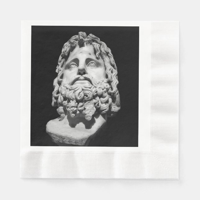Serviette En Papier Buste gréco-romain (Devant)