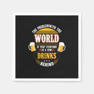 Serviette En Papier Buveur de bière tout le monde a quelques verres de