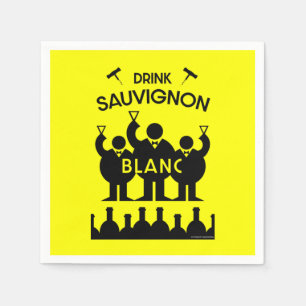 Serviette En Papier Buveur de vin Sauvignon Blanc