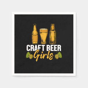Serviette En Papier Buveuse de bière Bière artisanale Filles Anniversa