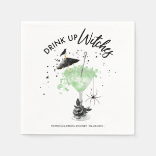 Serviette En Papier Buvez jusqu'à la dernière goutte Cocktail de sorci