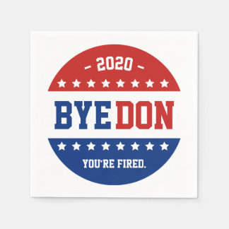 Serviette En Papier BYEDON Anti-Trump Jamais Trump Biden 2020