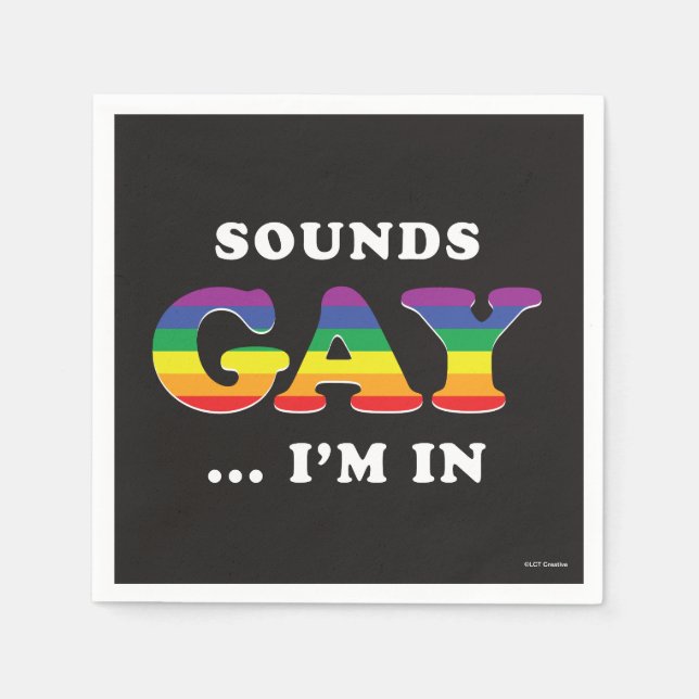 Serviette En Papier Ça Semble Gay... Je suis dans (Devant)