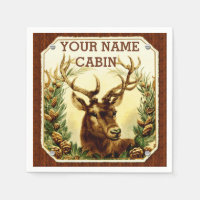 Cabine de cerfs personnalisé avec grain de bois