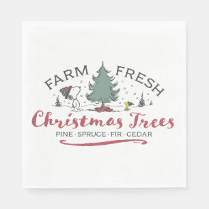 Serviette En Papier cacahuètes   Arbres de Noël frais de ferme