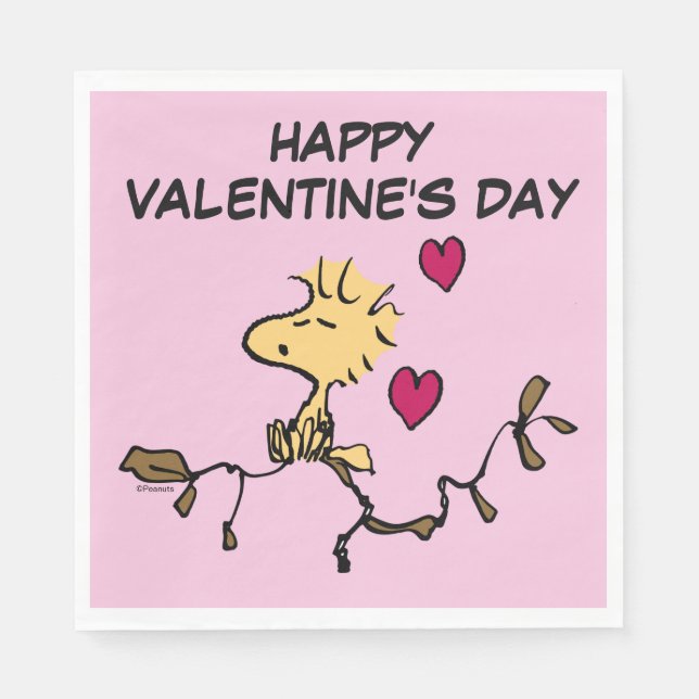 Serviette En Papier cacahuètes | Sifflet Woodstock (Devant)